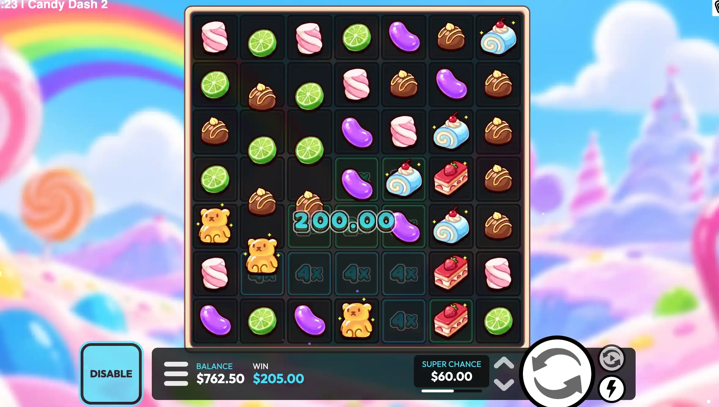 Candy Rush RTP, Volatility and Maximum Win